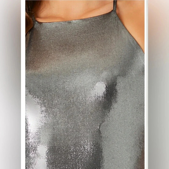 Midi Slip Dress, Liquid Metal bronze/gold color, bodycon, gorgeous!!
Small/XS - Picture 4 of 11